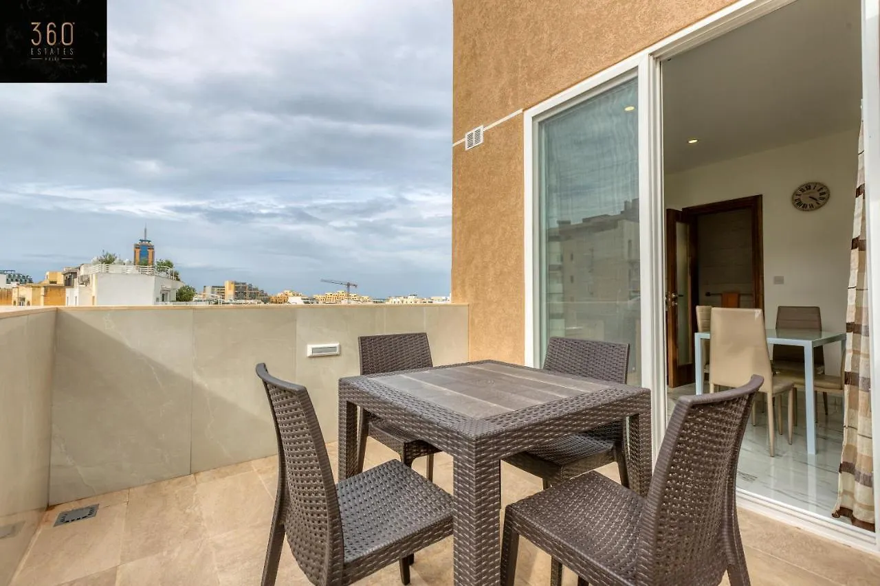 Duplex Penthouse In St. Julian'S With Views & Bbq By 360 Estates Apartment Sliema