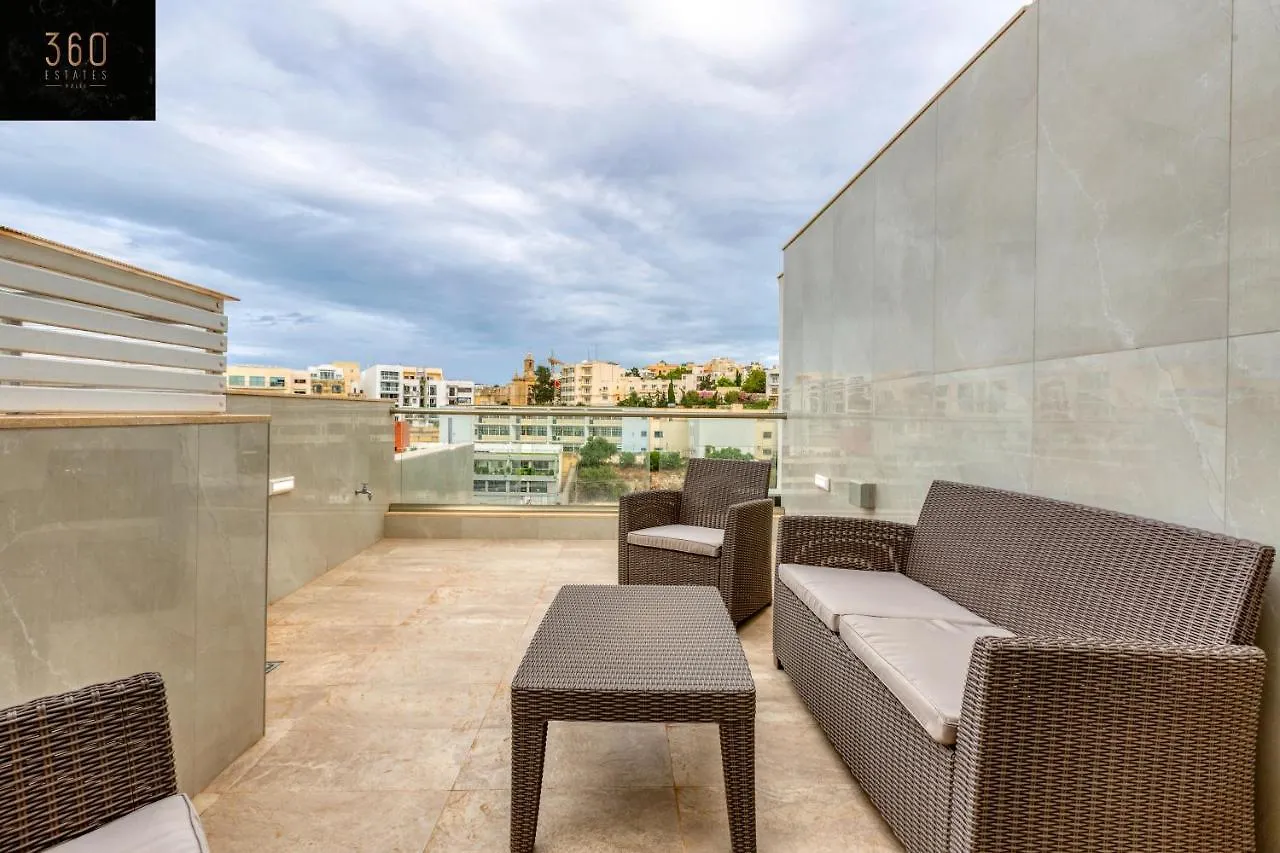 Duplex Penthouse In St. Julian'S With Views & Bbq By 360 Estates Apartment Sliema