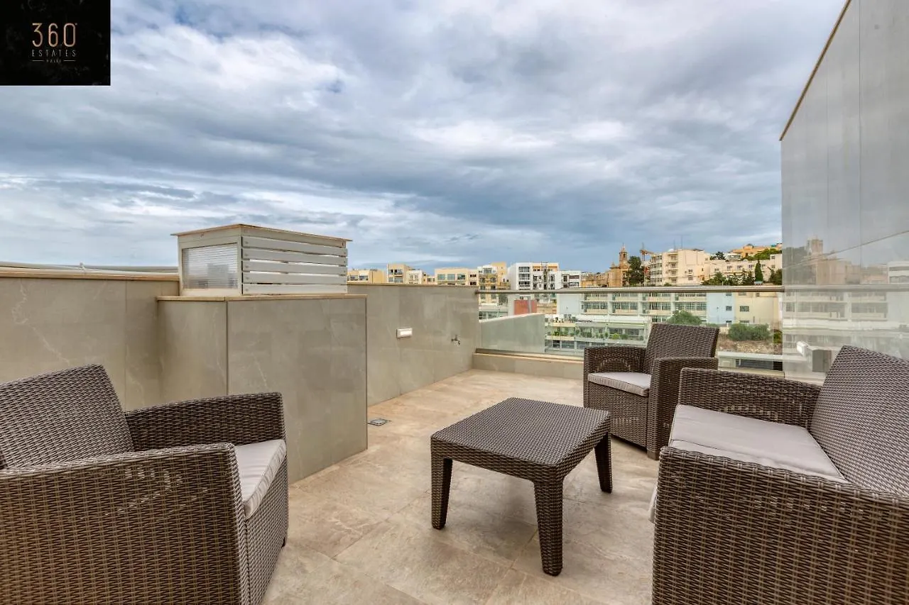 Duplex Penthouse In St. Julian'S With Views & Bbq By 360 Estates Apartment Sliema